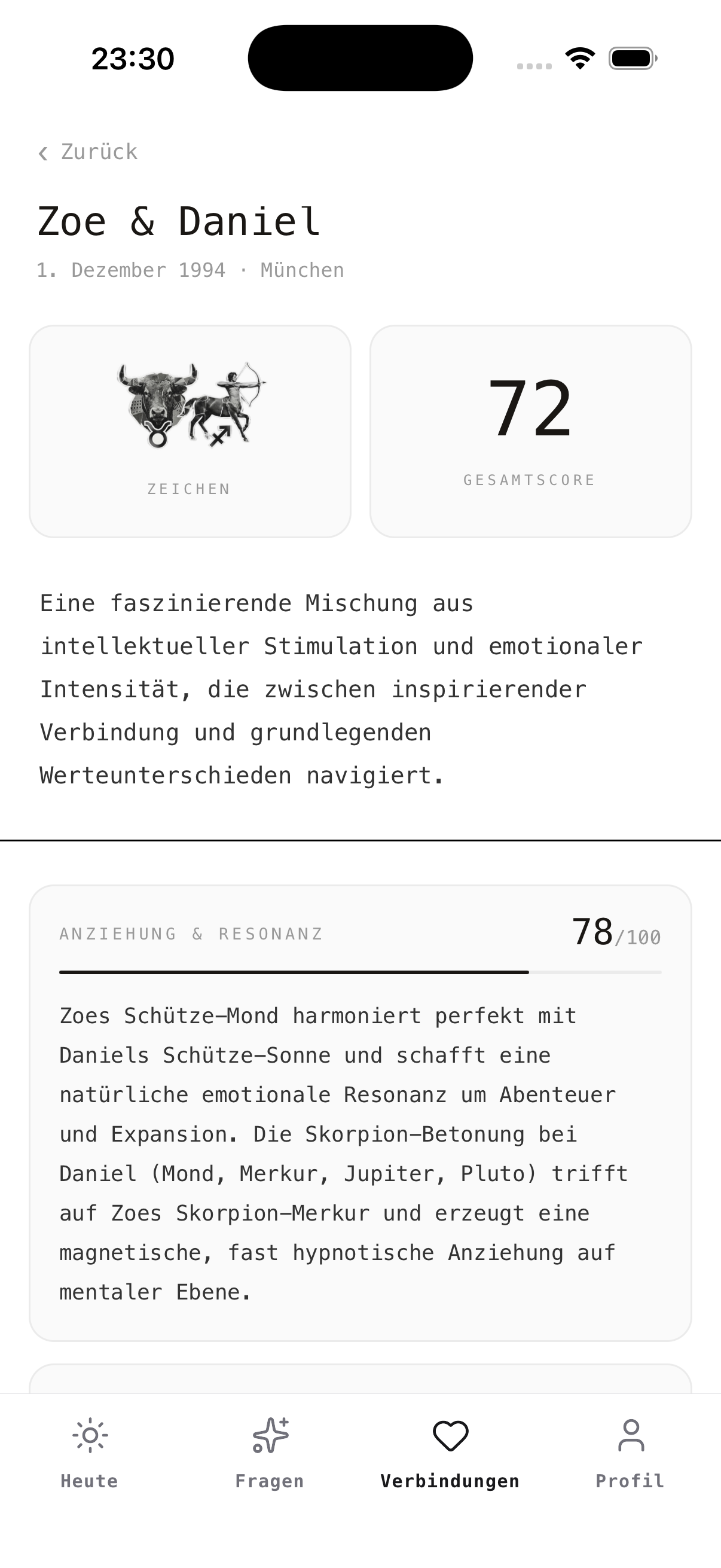 Beziehungen in Sternzeit